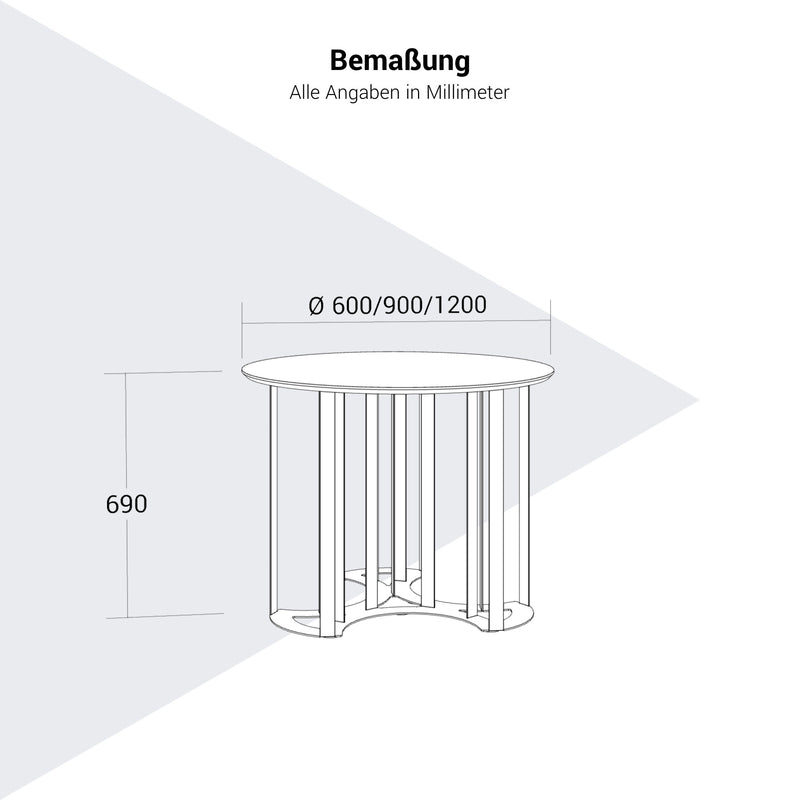 ZooZoo Beistelltisch | Runde oder elliptische Tischplatte - 25 Main Image