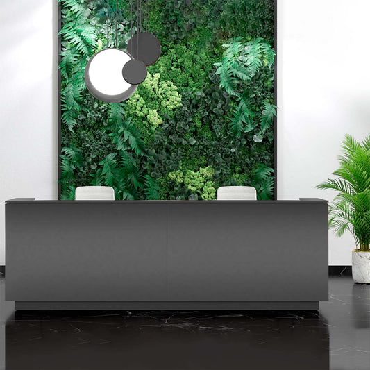 ICE reception desk | 3214 x 1022 mm, anthracite