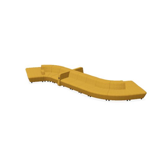 SOFT ROCK Sofa | 4883 x 690 mm, 20-Sitzer