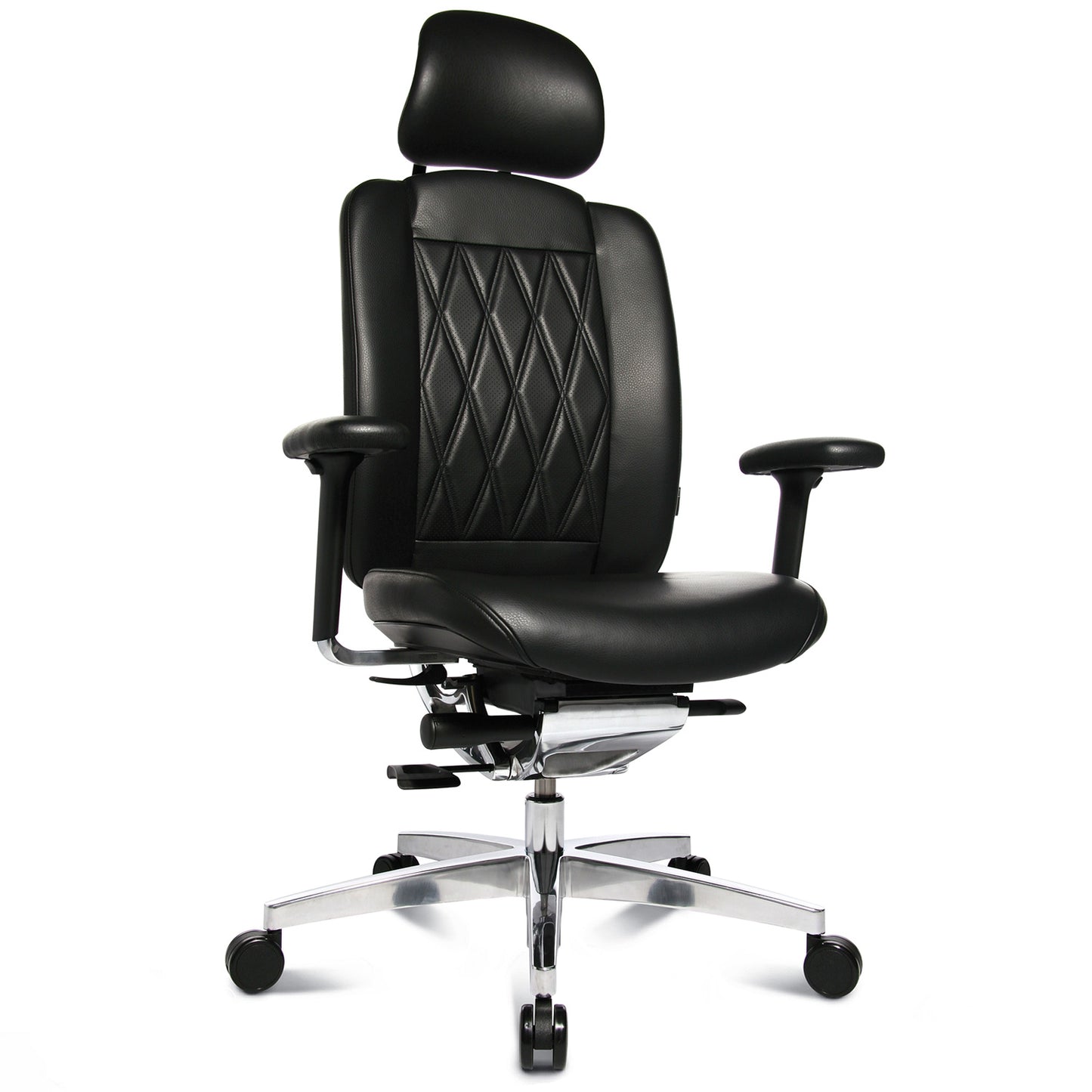 Wagner - AluMedic Limited s office swinging chair | Headrest, black