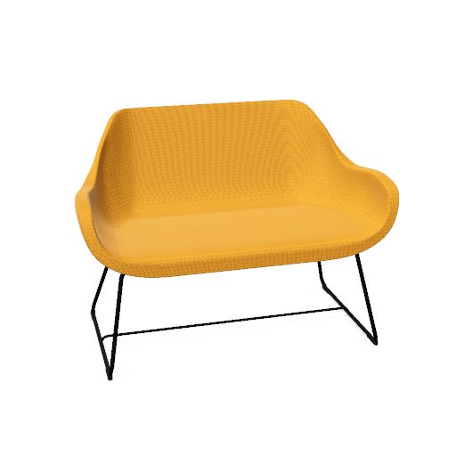 profim – FAN Sofa | 2-Sitzer, Kufengestell