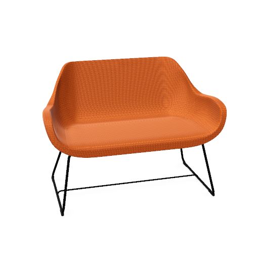 profim – FAN Sofa | 2-Sitzer, Kufengestell