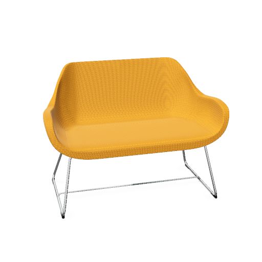 profim – FAN Sofa | 2-Sitzer, Kufengestell