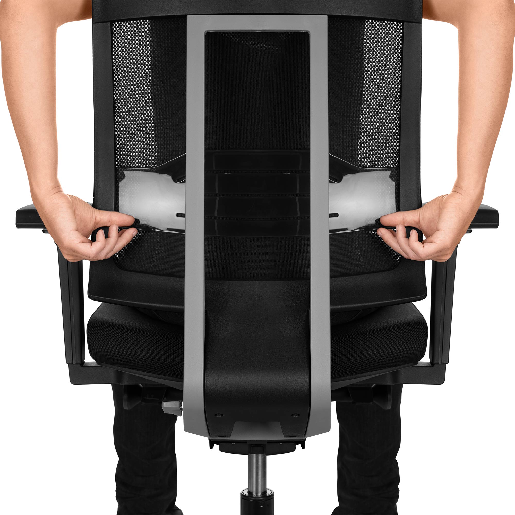 profim - XENON 101 SFL Net Office Swivel Chair | Support de la lordose, retour en arrière, noir