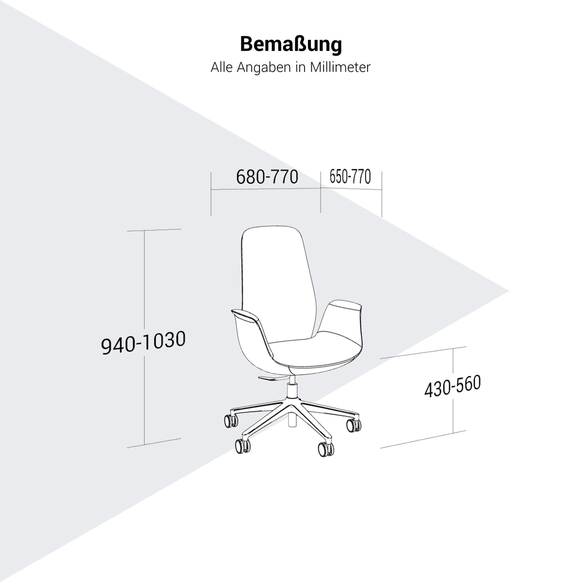 profim - ElliePro Bürodrehstuhl | Synchronmechanik