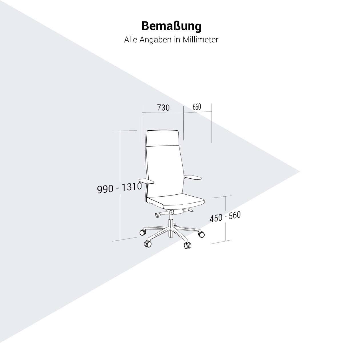 profim - MyTurn Bürodrehstuhl | Synchronmechanik, mit hoher oder niedriger Rückenlehne - 11 Lightbox Main Image