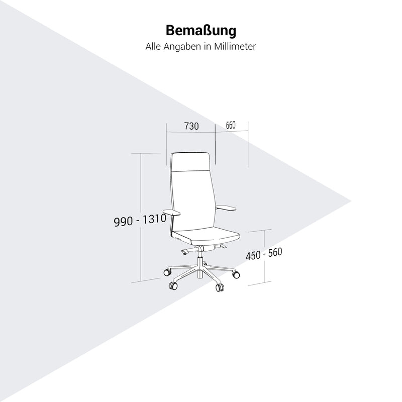 profim - MyTurn Bürodrehstuhl | Synchronmechanik, mit hoher oder niedriger Rückenlehne - 11 Main Image