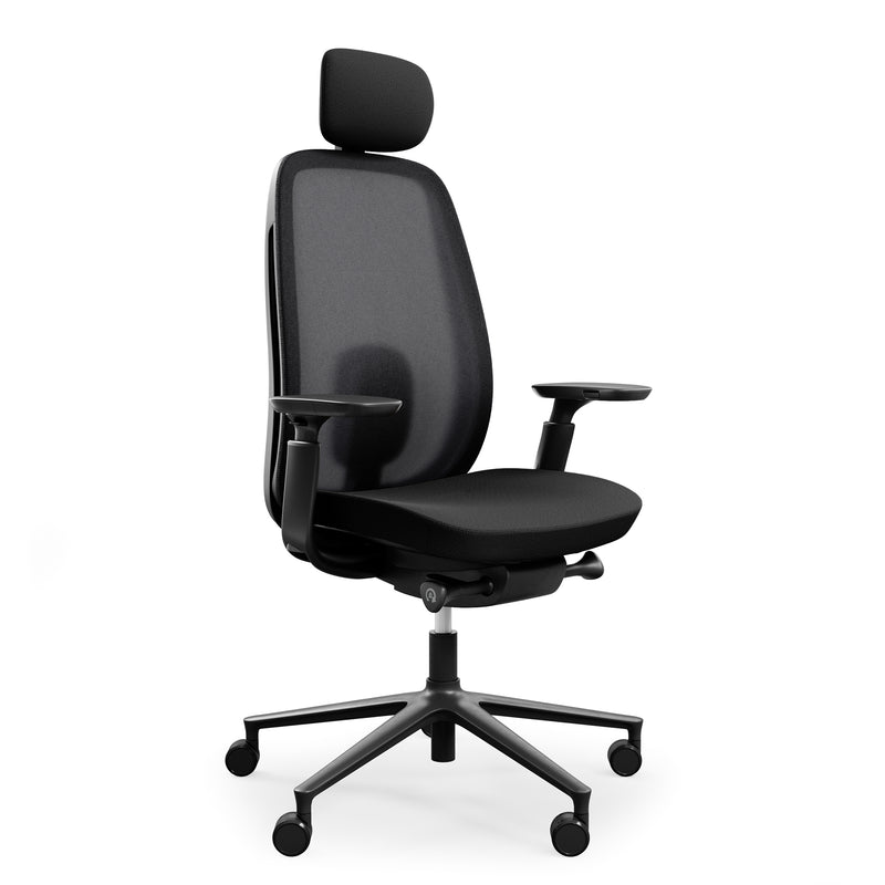 profim - PACE office swivel chair | Synchronous mechanism, mesh backrest, black - 1 Main Image