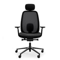 profim - PACE office swivel chair | Synchronous mechanism, mesh backrest, black - 2 Thumbnail Image