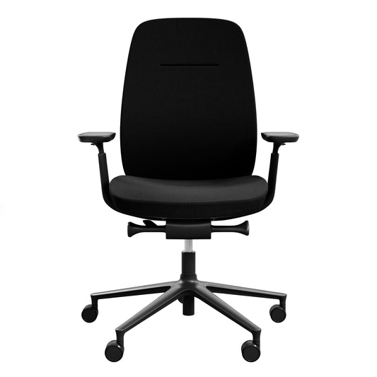 profim - PACE Bürodrehstuhl | Synchronmechanik, Vollpolster, Schwarz