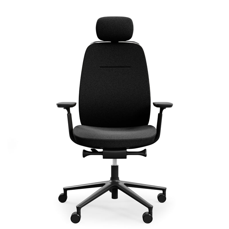 profim - PACE office swivel chair | Synchronous mechanism, fully upholstered, black - 1 Main Image