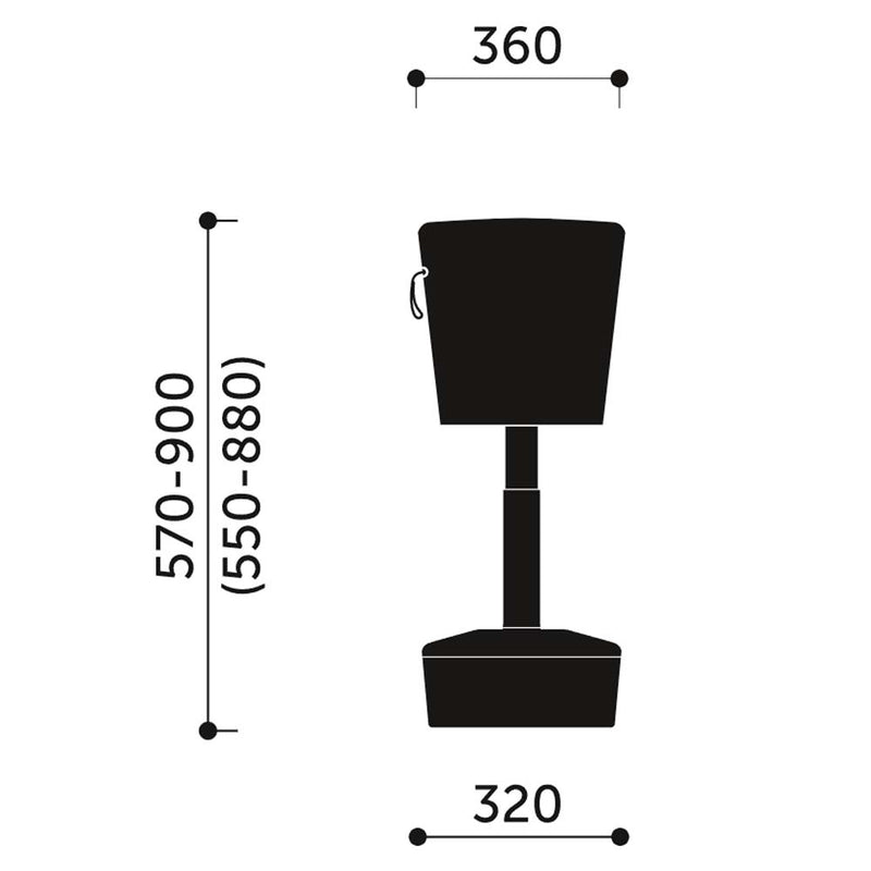 profim - MICKEY Sitzhocker | Ø 360 mm, Sitzhöhe 570 - 900 mm - 8 Main Image