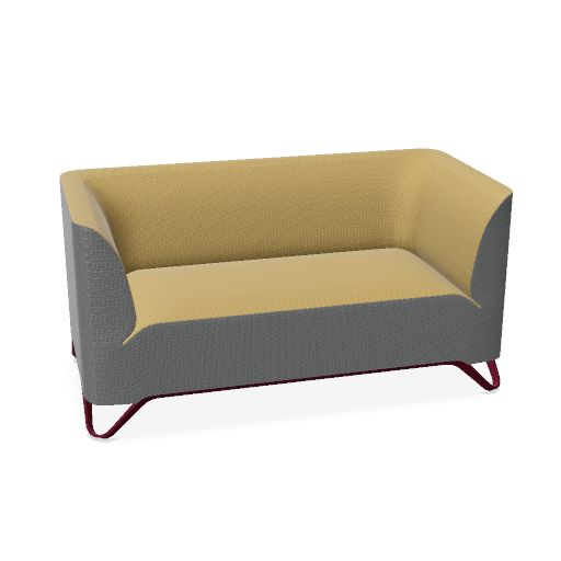 profim - SoftBox Couch | 2- oder 3-Sitzer, Kufengestell