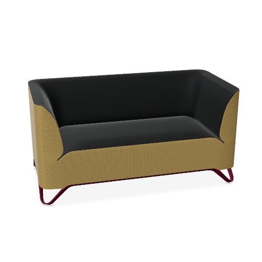 profim - SoftBox Couch | 2- oder 3-Sitzer, Kufengestell
