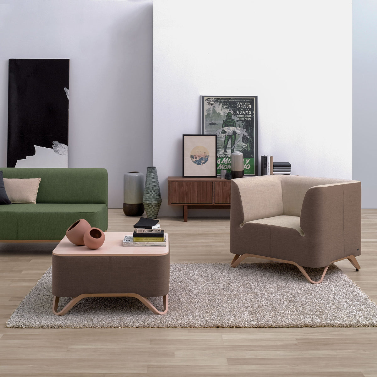 profim - SoftBox Lounge-Sessel | Kufengestell