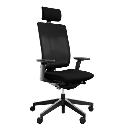 profim - XENON 111 sedia girevole dell'ufficio net SFL | Supporto Lordosi, Mesh Back, poggiatesta, nero