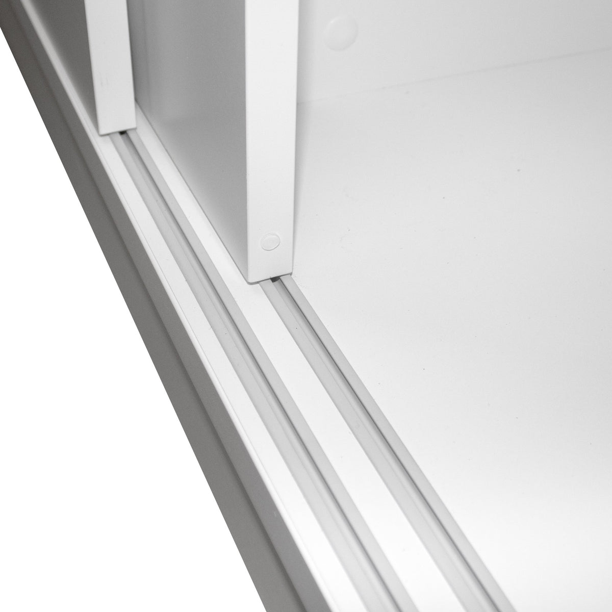 UNI Armadio con ante scorrevoli | 2 OH, 1200 x 777 mm, grigio perla  - 4 Lightbox Main Image